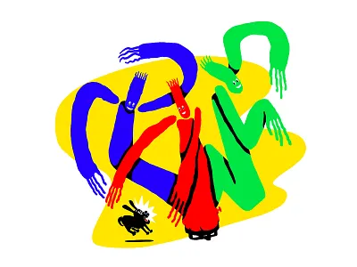 Inflatable and scary color drawing illustration illustration art illustrator procreate