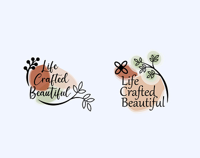 Life Crafted Beautiful branding design graphic design illustrator logo ui ux vector web website