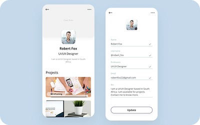 User Profile 006 100daychallenge app dailyui dailyuichallenge design junior minimal profile profile design profile page ui user ux