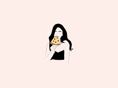 Pizza lover abstract art artist design digitalart doodle doodleart drawing graphicdesign illustration illustrator lineart minimal pizza pizzaillustration pizzavector vector vectorart