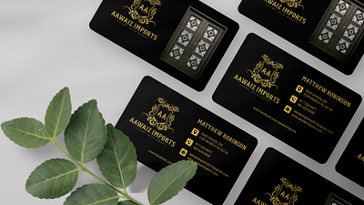 Luxury Business Card Design black and gold black business card business card business card design logo modern business card royal business card unique business card