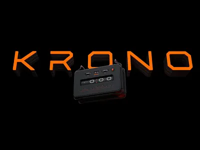 Krono Title 3d alarmclock blender branding design smart speaker smarthome