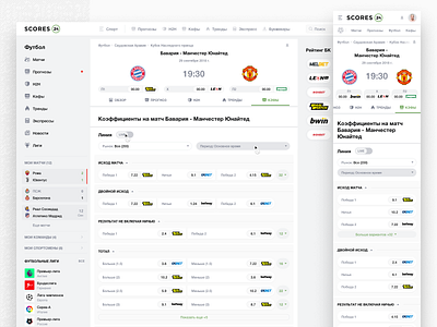 Scores24: Match coefficients betting sport sport interface sports app sports chats sports feed sports interface sports statistics sports ui