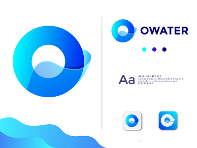 QWATER LOGO abstract logo app company logo concept creative icon illustraion logo logodesign logotype minimalist modern o letter pictorial sea ui water