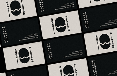 Ghost Blossom Business Cards brand design brand identity branding business card design graphic logo music recordlabel typography visual identity