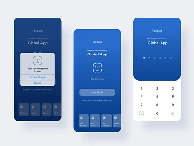 Bank login app bank finance login money ui ux wallet