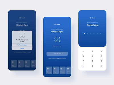 Bank login app bank finance login money ui ux wallet