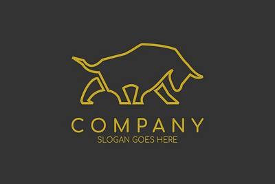 bull 600x400 animal logo brand brand logo design branding bull business company brand logo company branding company logo finance app financial flat graphic design icon illustration marketing logo minimal modern logo strong vector