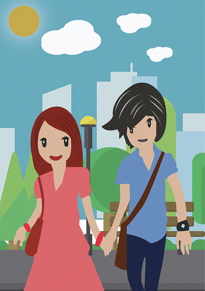 we together illustration love vector