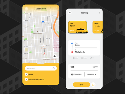 DailyUI 29 - Map app app design booking dailyui design flat map minimal mobile ride transport transport app transportation ui design ux