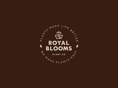 Branding Design for Royal Blooms / Logo Design bloom brand design brand identity brand strategy agency branding and identity branding design branding design company branding studio byindustria creative studio crown design agency graphic design identity design studio industria branding logo logo design logodesign logotype