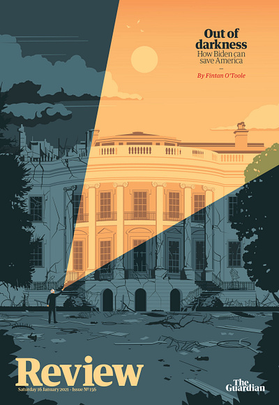 Biden america conceptual digital editorial folioart illustration magazine cover politics stephan schmitz