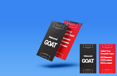 Goat App Wellcome Screens app flat icon illustration minimal sports ui