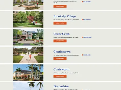 Erickson Living Community Search Page bootstrap 4 css3 drupal8 html5 jquery ui