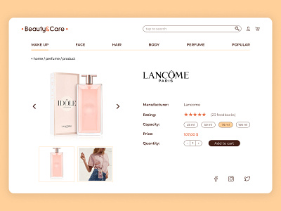 beauty&care app branding design desktop logo ui ux vector web web design webdesign website