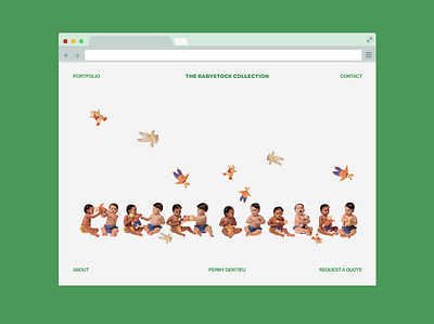Babystock Collection Homepage branding and identity branding design design designer photographer website product stock photography ui web design website