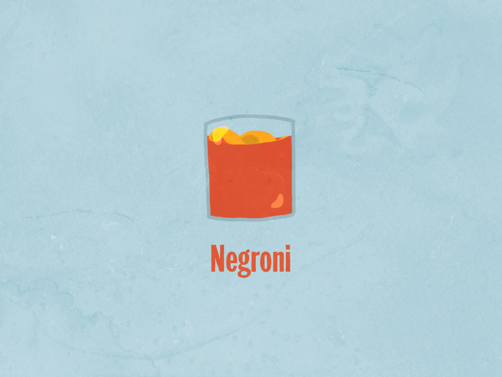 Example of Cocktails - Negroni