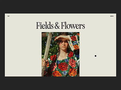Fields & Flowers design figma landingpage landingpagedesign prototype ui uidesign ux web webdesign webdesigner webflow website