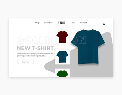 T-Shirt Landing Page UI Design design figma landing page landing page design ui ui design ux ux design web deisgn web designer web development web page web ui web ui design web ui kit web ui ux web uiux webdesign website website design