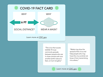 Daily UI 045 cdc covid fact covid fact sheet daily 100 challenge daily ui info card dailyui dailyui info dailyui045 dailyuichallenge info card