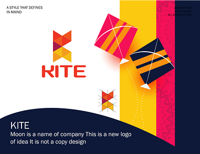 Kite Logo Design App Icon ads banner banner design design fb cover illustration logo logo design logodesign logotype typography vector