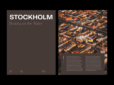 Stockholm — Layout Exploration animated animation art direction editoria font layout layout design layout exploration layoutdesign minimal minimalism minimalist pangram pangram sketch type type exploration typography ui ux