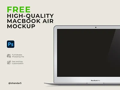 MacBook Air Mockup download free freebie freemacbookmockup freemockup graphicdesign macbookair macbookmockup mockup mockup design mockups psd psdmockup ui ux webdesign