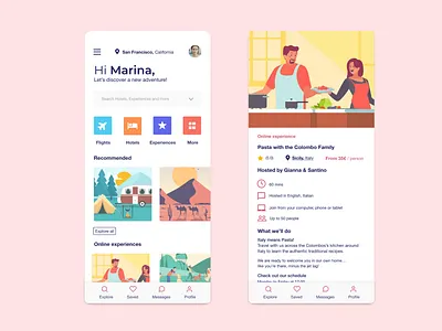 StayToGo Travel App animation branding design designer digital agency ecommerce flight booking illustration landing page logo minimal travel app travel app ui typography ui ux vacation app web design