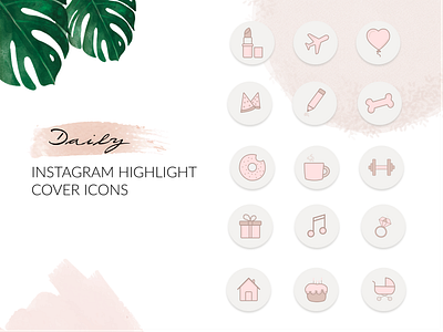 Instagram Highlight designer icon set icons minimal typography ui webdesign website