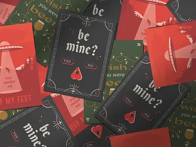 Quarantines alien be mine bemine love lovers mystic ouija print valentine valentines day