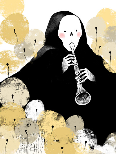 Death book illustration dandelion death drawing illustration illustration art illustrations illustrator