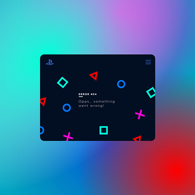 008 #DailyUI - Error Screen Playstation Rebrand branding dailyui dailyuichallenge dailyuichallenge008 digital design error 404 error message error page error screen figma ipadpro logo sketch tablet ui user experience design user interface ux web design website
