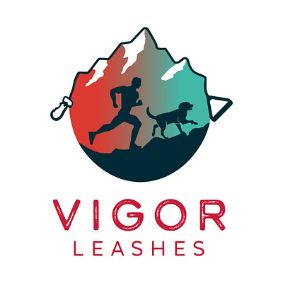 Vigor Leashes Logo branding design illustration illustrator logo vector