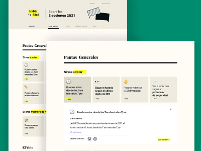 UX ❘ Informed Vote Landing elections landing landing page newspaper peru peruvian spanish