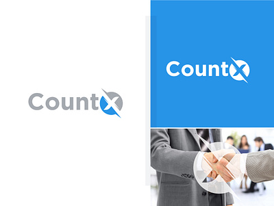 CountX logo brand identity branding conceptual logo l o g o logo 2021 logo maker modern logo text logo maker x letter x letter logo