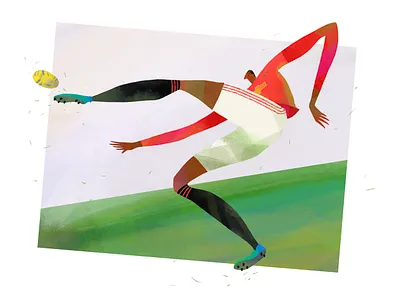 Rashy digital illustration manchester united marcus rashford procreate soccer sport