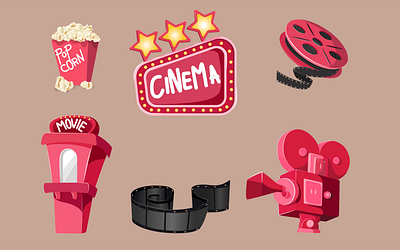 Cinema addobeillustrator artist artoftheday cinema cinematic vectorart vectorartist vectorillustration иллюстрация