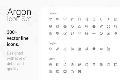 Argon 300+ Premium Vector Line Icons branding dashboard design flat icons graphic design icon icons icons design logo social media startup icon vector vector art vector illustration vectorart vectors