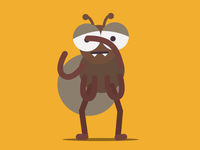 Flea dancing animation animation 2d character character animation characterdesign illustration motion motion animation motion design