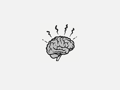 Fun Fact brain fun fact halftone icon design icon set illustration texture
