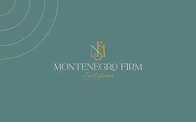 Montenegro Firm brand branding design identity logo monogram tyography