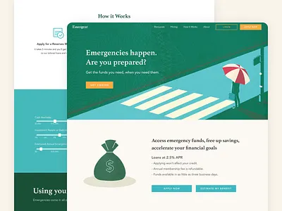 Emergent Reserves Website fintech branding fintech web website design