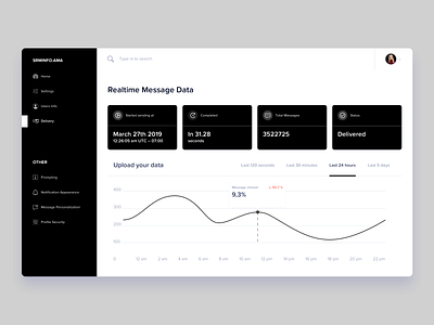 CRM design flat minimal ui web website