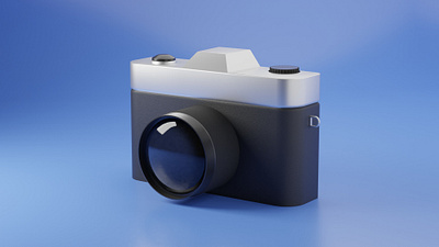 Minimalist 3D Camera 3d 3dart 3dillustration 3dmodelling 3drender 3drendering 3dsmax blender blender3d cad camera illustration maya minimalist zbrush