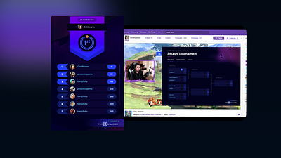 Twitch Tournament Bracket Extension & Overlay bracket extension gaming leaderboard overlay participants results streaming tournament