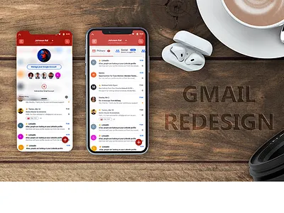 Gmail redesign - liht theme app branding design gmail google graphic graphic design light theme redeem coupon redesign redesign concept research ui uidesign uiux ux ux design uxdesign