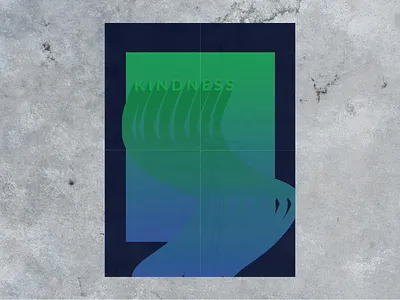 kindess branding colorful design graphic graphic design illustration illustrator kindness poster poster art poster design poster designer poster mockup series typography