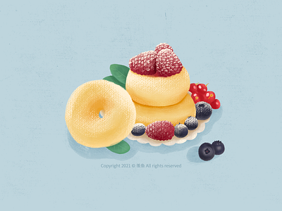 Delicious doughnut... food illustration