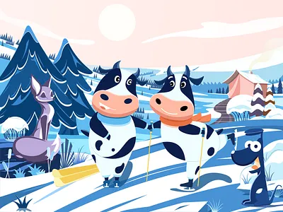 Happy New Year 2021 design illustration