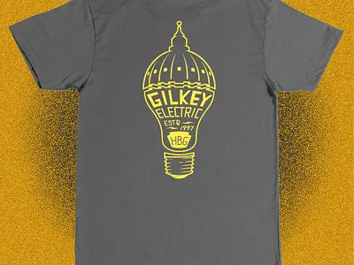 Gilkey Electric Tees electric electrician hand lettering harrisburg pa wires